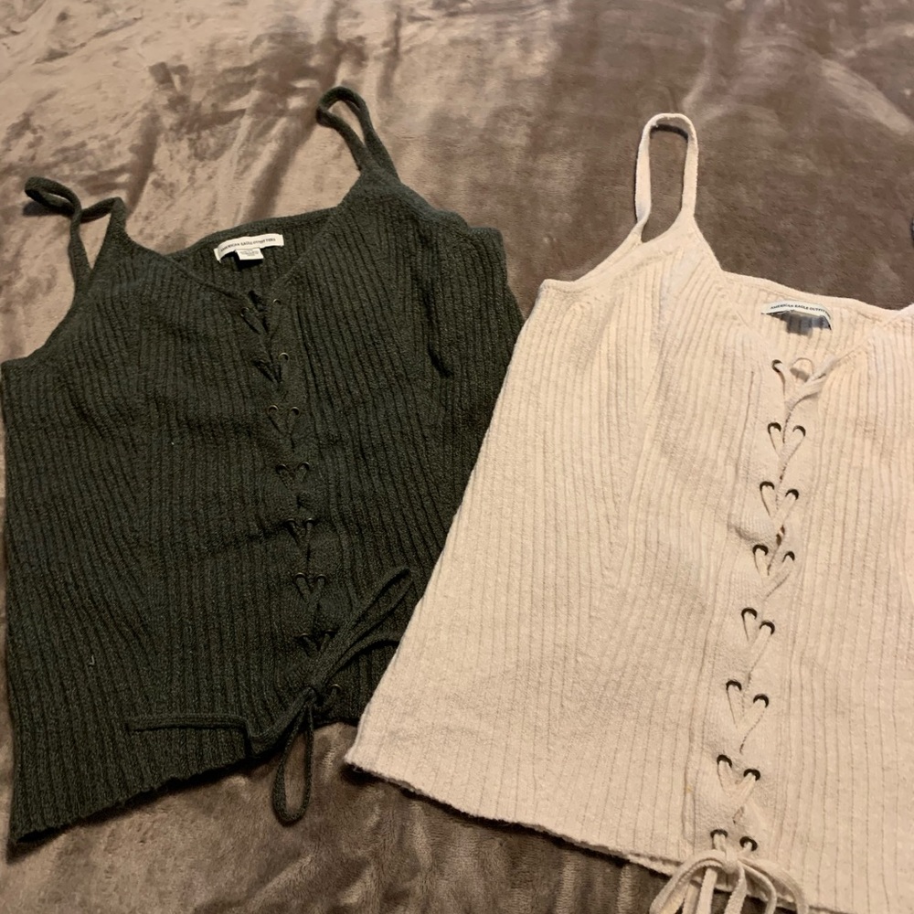 Set of two American Eagle sweater tank tops